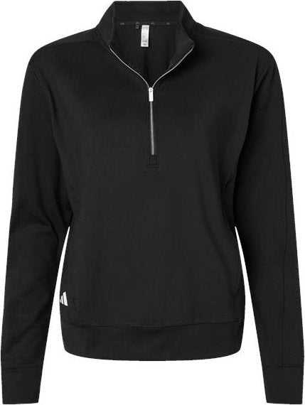 Adidas A1002 Women’s Ultimate365 Textured Quarter-zip Pullover - Black