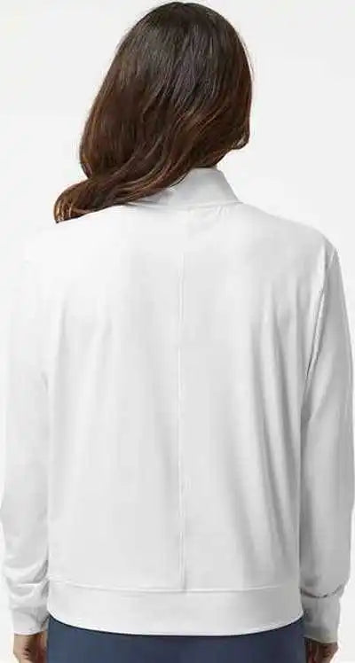 Adidas A1002 Women’s Ultimate365 Textured Quarter-zip Pullover - White