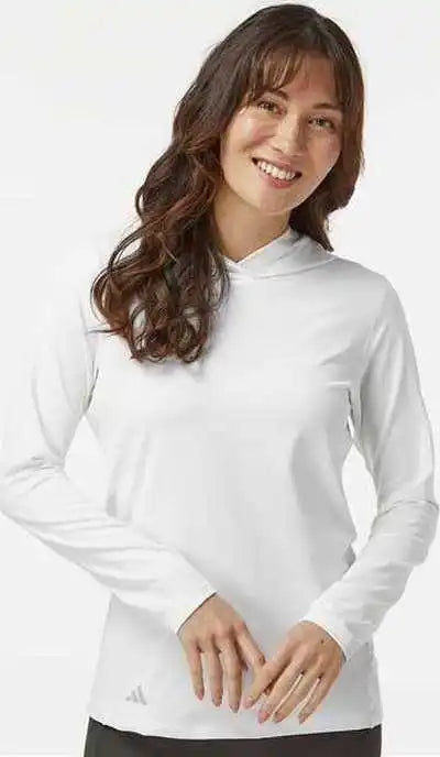 Adidas A1003 Women’s Performance Hooded Pullover White