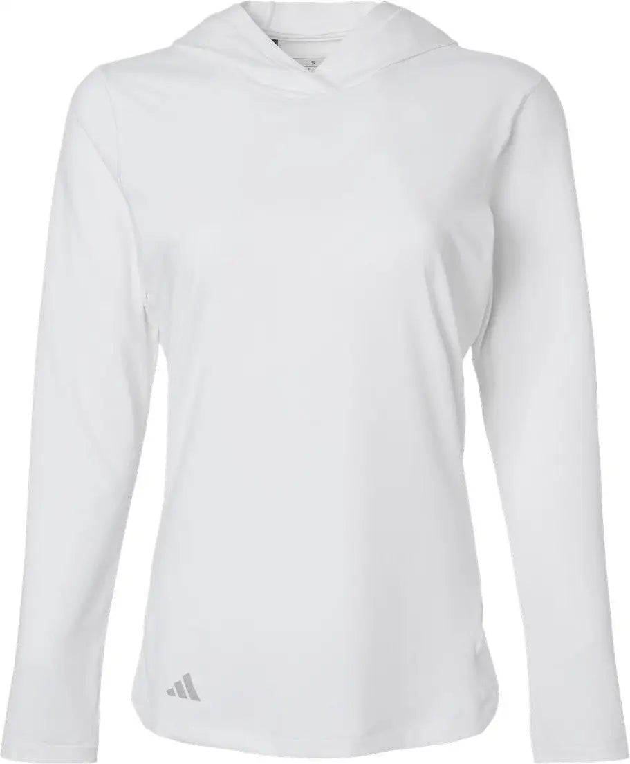 Adidas A1003 Women’s Performance Hooded Pullover - White
