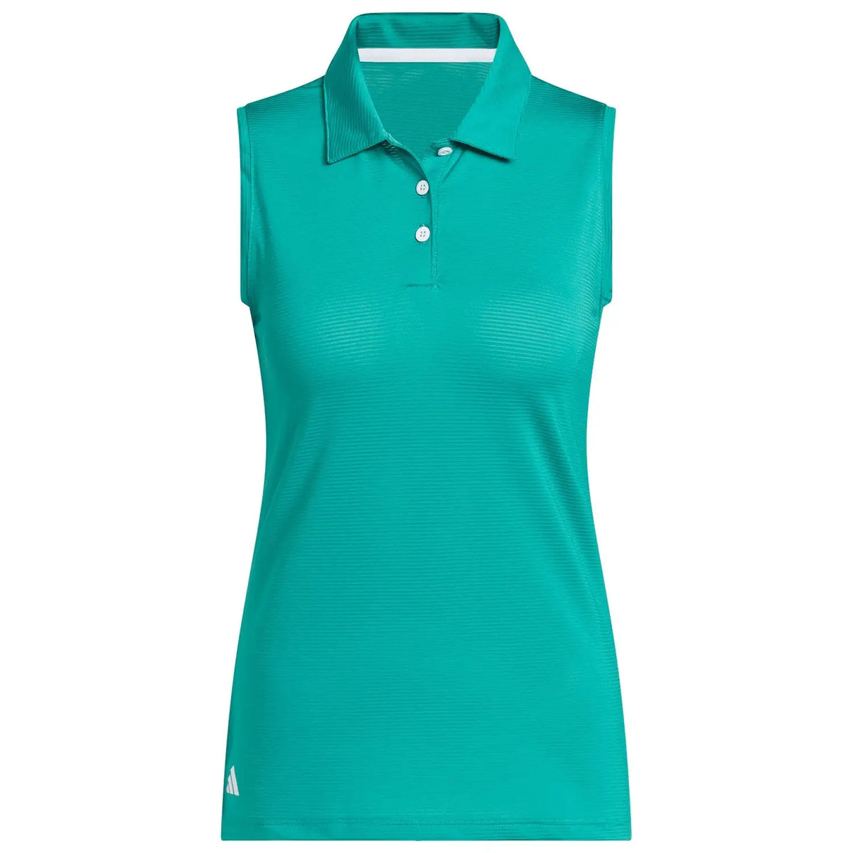 Adidas A1005 Women’s Ottoman Sleeveless Polo - Pure Teal