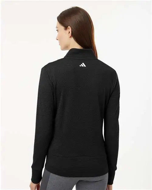 Adidas A1007 Women’s Ultimate Textured Full-zip Jacket - Black
