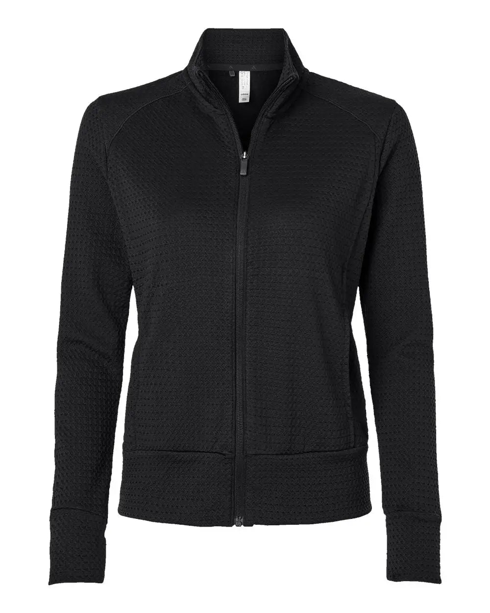 Adidas A1007 Women’s Ultimate Textured Full-zip Jacket - Black - Ladies Xs