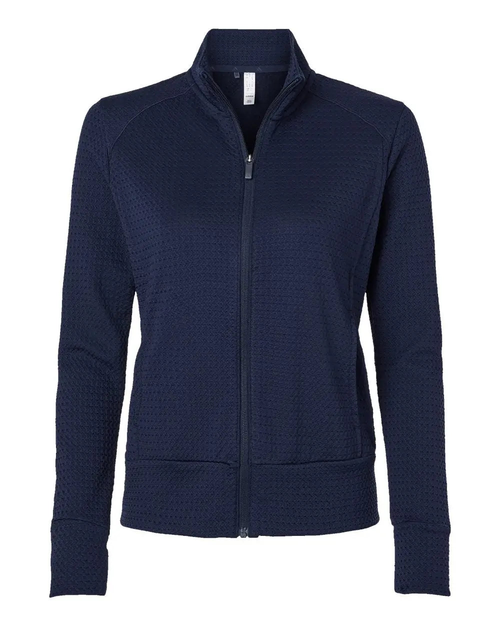 Adidas A1007 Women’s Ultimate Textured Full-zip Jacket - Collegiate Navy - Ladies Xs