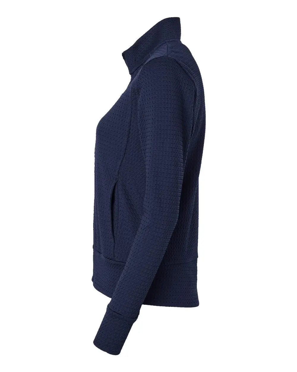 Adidas A1007 Women’s Ultimate Textured Full-zip Jacket - Collegiate Navy
