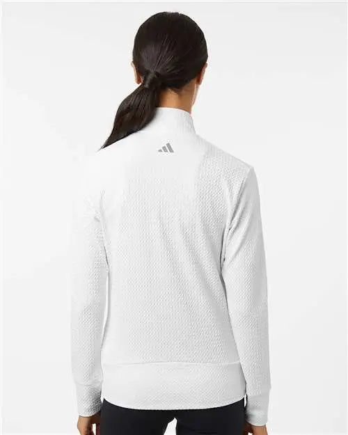Adidas A1007 Women’s Ultimate Textured Full-zip Jacket - White