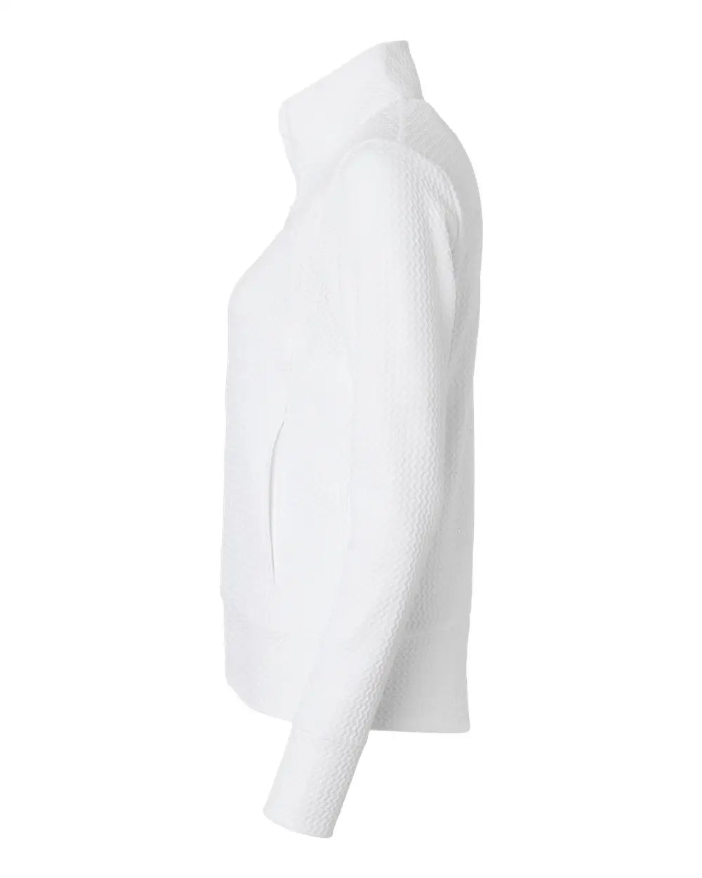 Adidas A1007 Women’s Ultimate Textured Full-zip Jacket - White