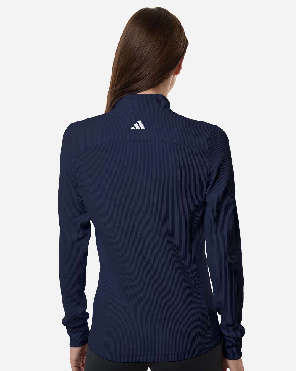 Adidas A1015 Women’s Performance Textured Full-zip Jacket - Collegiate Navy
