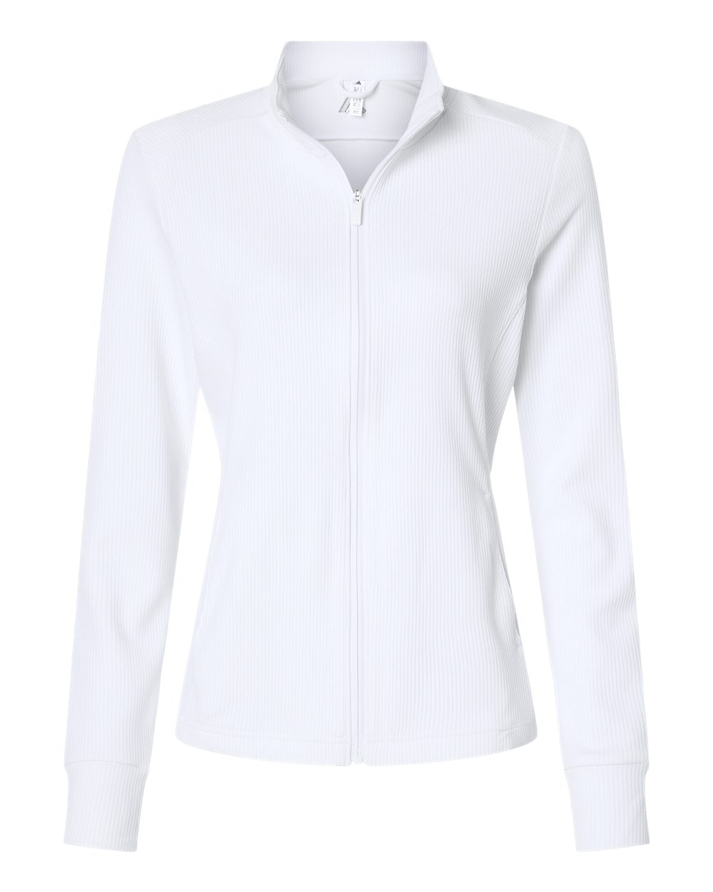Adidas A1015 Women’s Performance Textured Full-zip Jacket - White