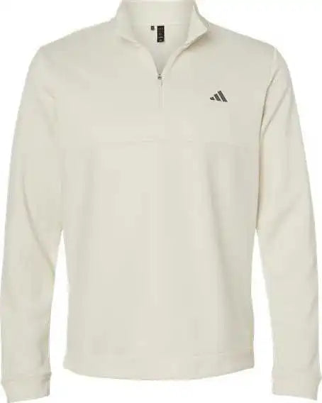 Adidas A2001 Ultimate365 Textured Quarter Zip Pullover Ivory