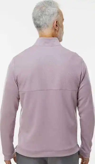 Adidas A2001 Ultimate365 Textured Quarter-zip Pullover - Preloved Fig