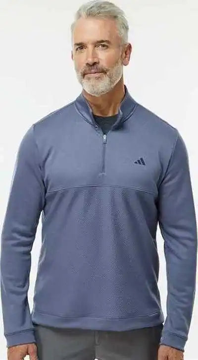 Adidas A2001 Ultimate365 Textured Quarter Zip Pullover Preloved Ink