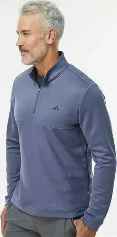 Adidas A2001 Ultimate365 Textured Quarter Zip Pullover Preloved Ink