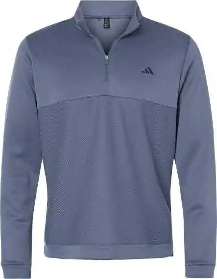 Adidas A2001 Ultimate365 Textured Quarter Zip Pullover Preloved Ink