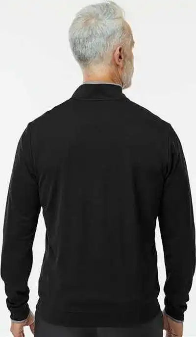 Adidas A2002 Lightweight Quarter-zip Pullover - Black/ Gray Three