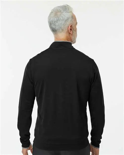 Adidas A2002 Lightweight Quarter-zip Pullover - Black Grey Three