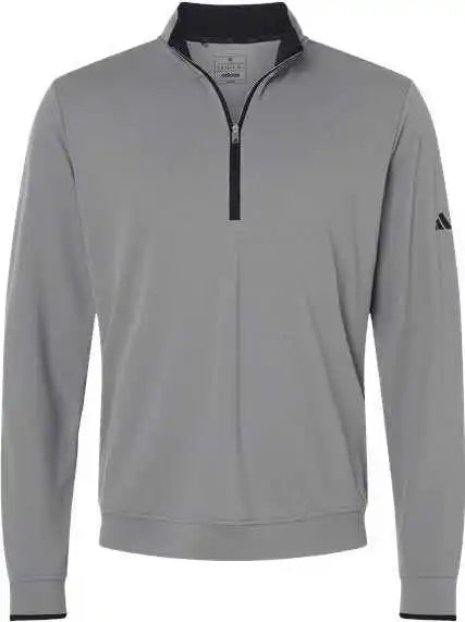 Adidas A2002 Lightweight Quarter-zip Pullover - Gray Three/ Black