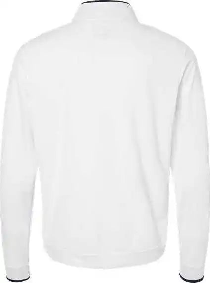 Adidas A2002 Lightweight Quarter-zip Pullover - White/ Navy