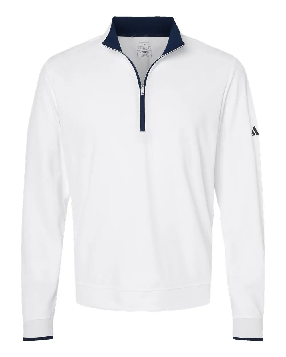 Adidas A2002 Lightweight Quarter-zip Pullover - White Navy - s