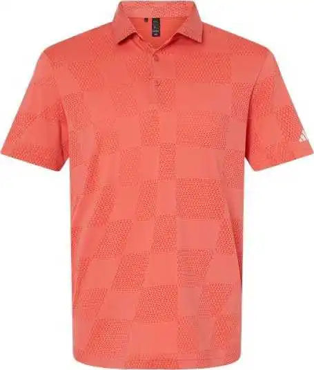 Adidas A2004 Ultimate365 Textured Polo - Preloved Scarlet