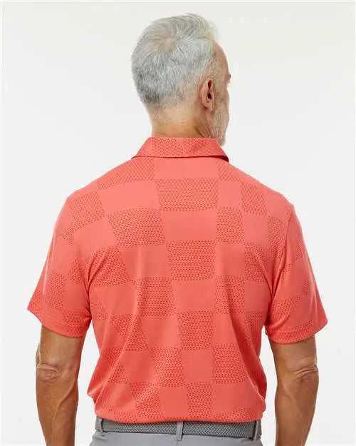 Adidas A2004 Ultimate365 Textured Polo - Preloved Scarlet - Red / s