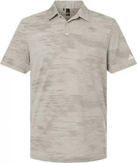 Adidas A2005 Ultimate365 Textured Stripe Polo - Alumina/ Silver Pebble