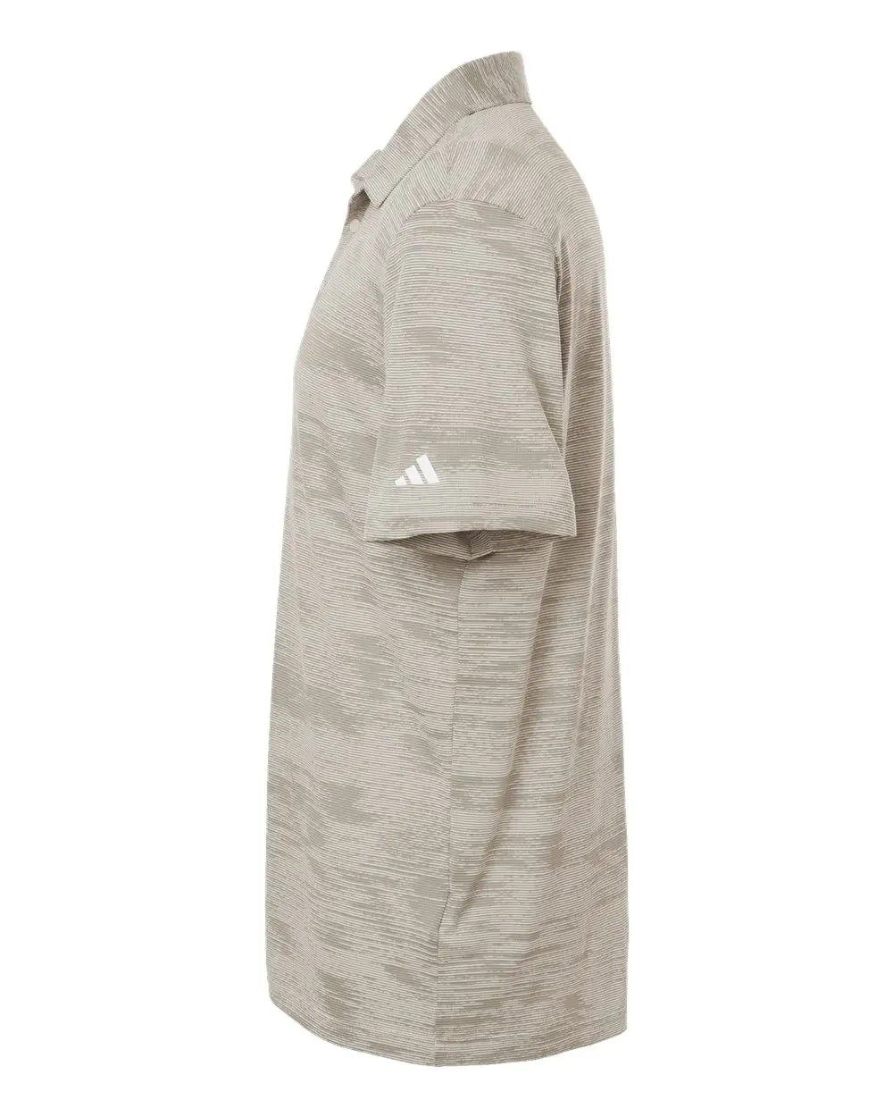 Adidas A2005 Ultimate365 Textured Stripe Polo - Alumina Silver Pebble