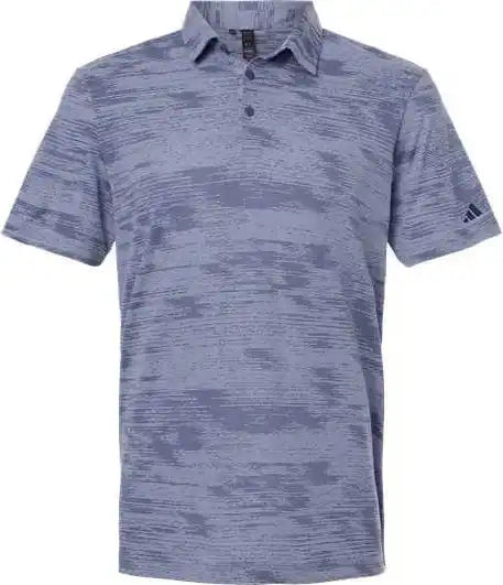 Adidas A2005 Ultimate365 Textured Stripe Polo - Blue Spark/ Preloved Ink