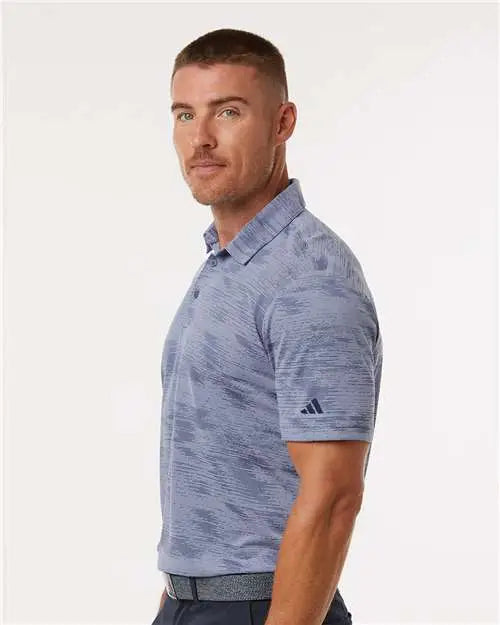 Adidas A2005 Ultimate365 Textured Stripe Polo - Blue Spark Preloved Ink