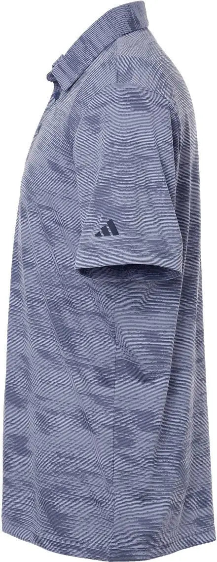 Adidas A2005 Ultimate365 Textured Stripe Polo - Blue Spark Preloved Ink