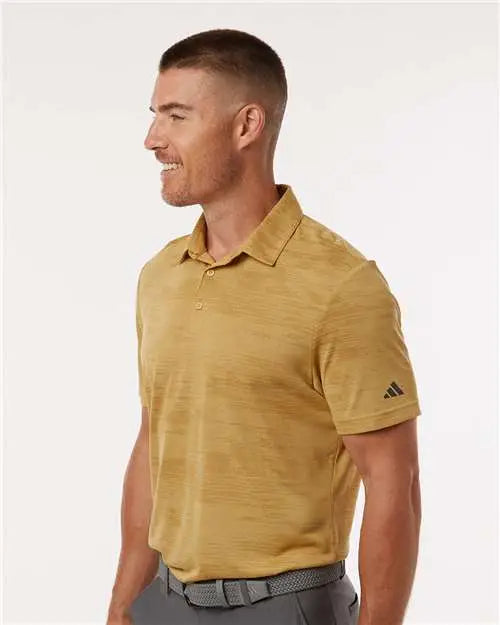 Adidas A2005 Ultimate365 Textured Stripe Polo - Oat Golden Beige