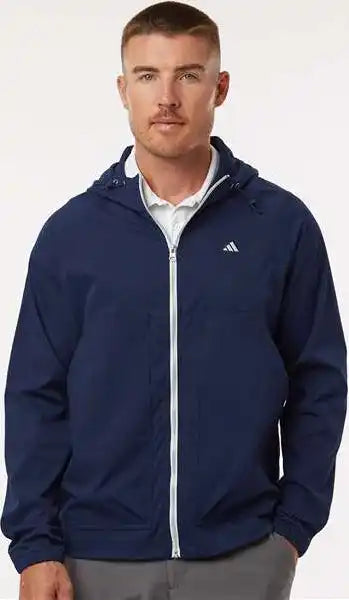 Adidas A2007 Go-to Utility Dwr Full-zip Jacket - Collegiate Navy