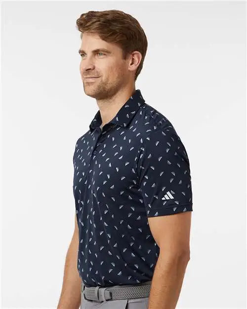 Adidas A2012 Ultimate Mesh Polo - Collegiate Navy Wonder Silver