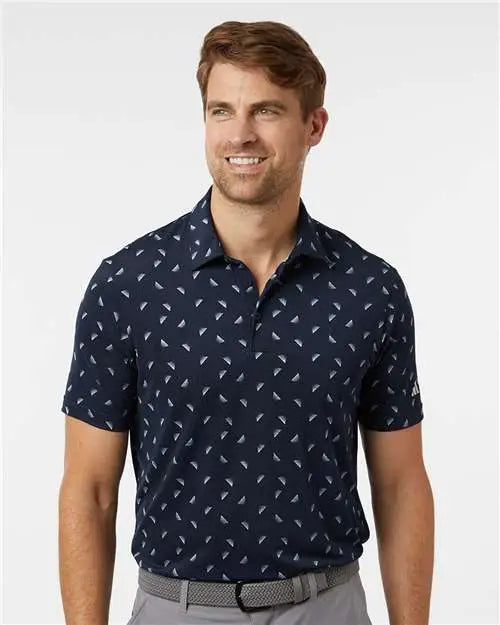 Adidas A2012 Ultimate Mesh Polo - Collegiate Navy Wonder Silver