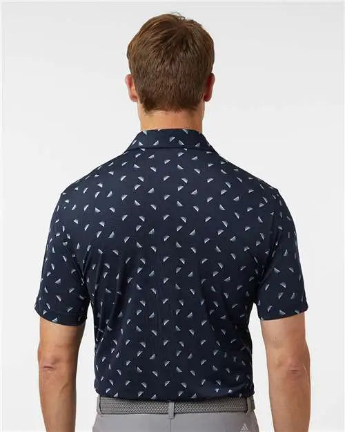 Adidas A2012 Ultimate Mesh Polo - Collegiate Navy Wonder Silver
