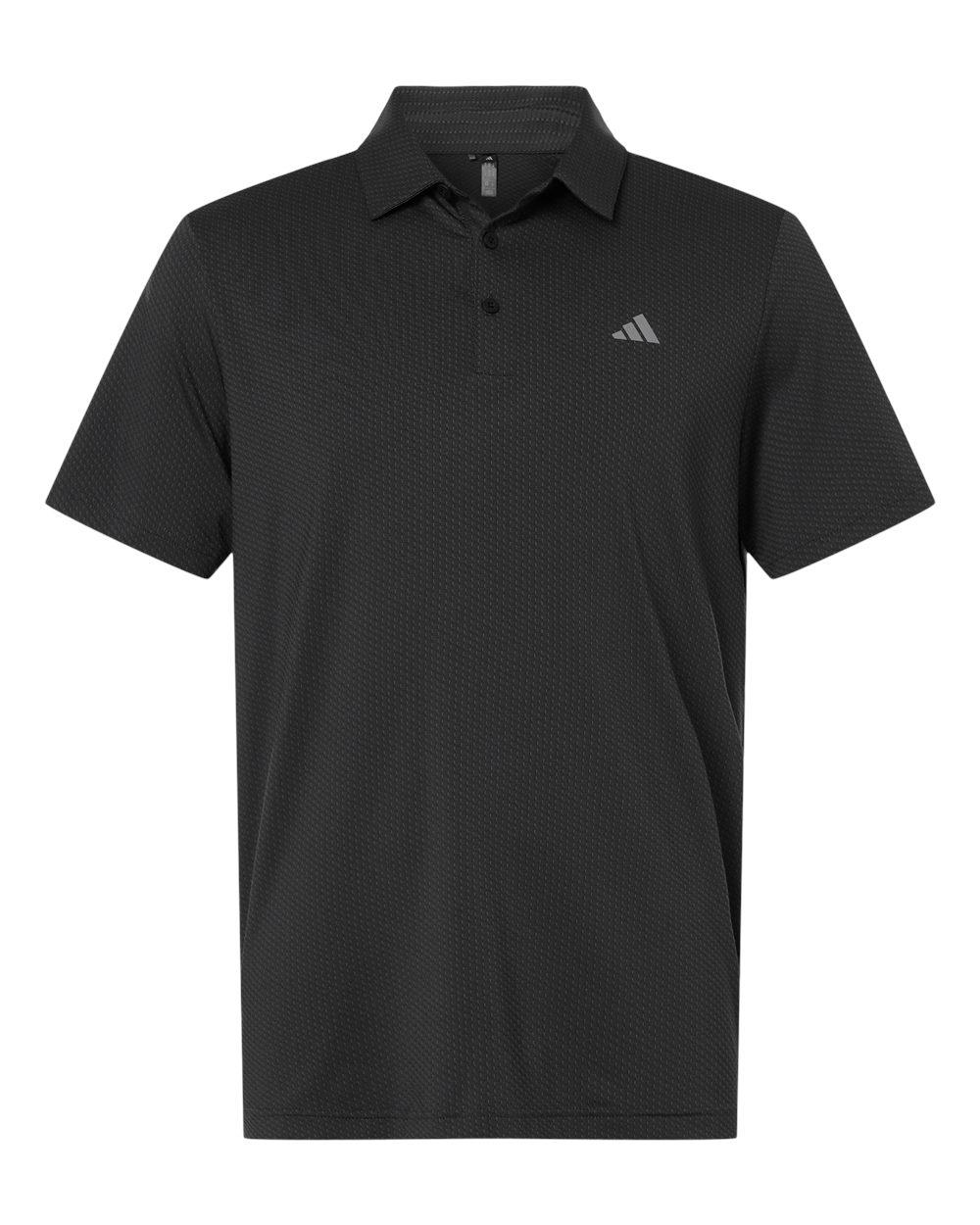 Adidas A2024 Men’s Performance Textured Polo - Carbon Black