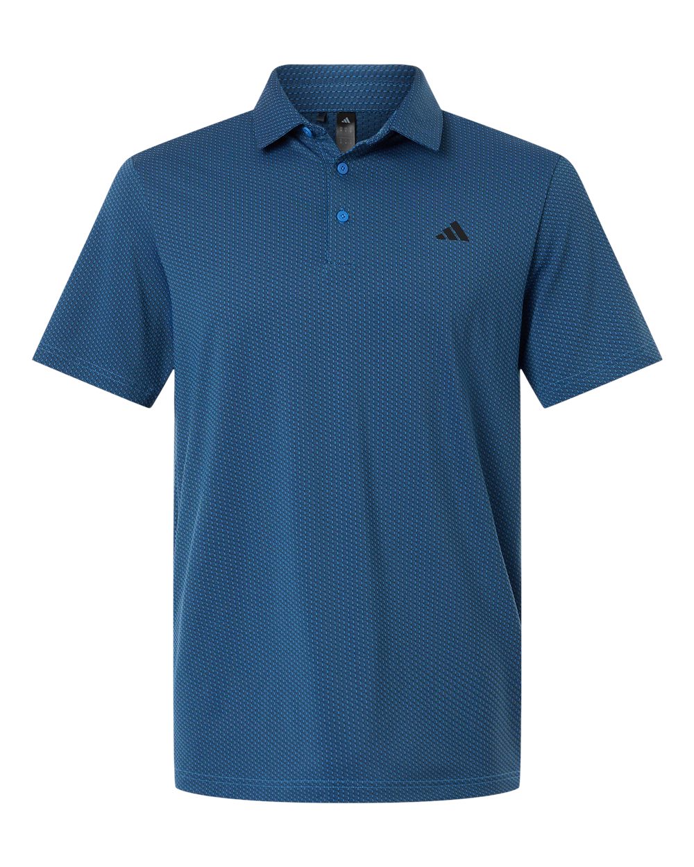 Adidas A2024 Men’s Performance Textured Polo - Lucid Ray Blue Black