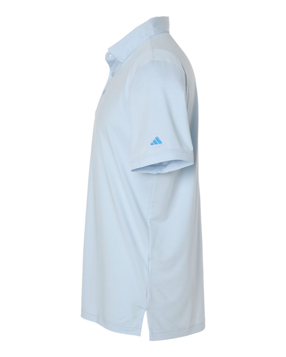 Adidas A2026 Men’s Ultimate365 Pencil Stripe Climacool Polo - Crystal Sky Lucid Ray Blue