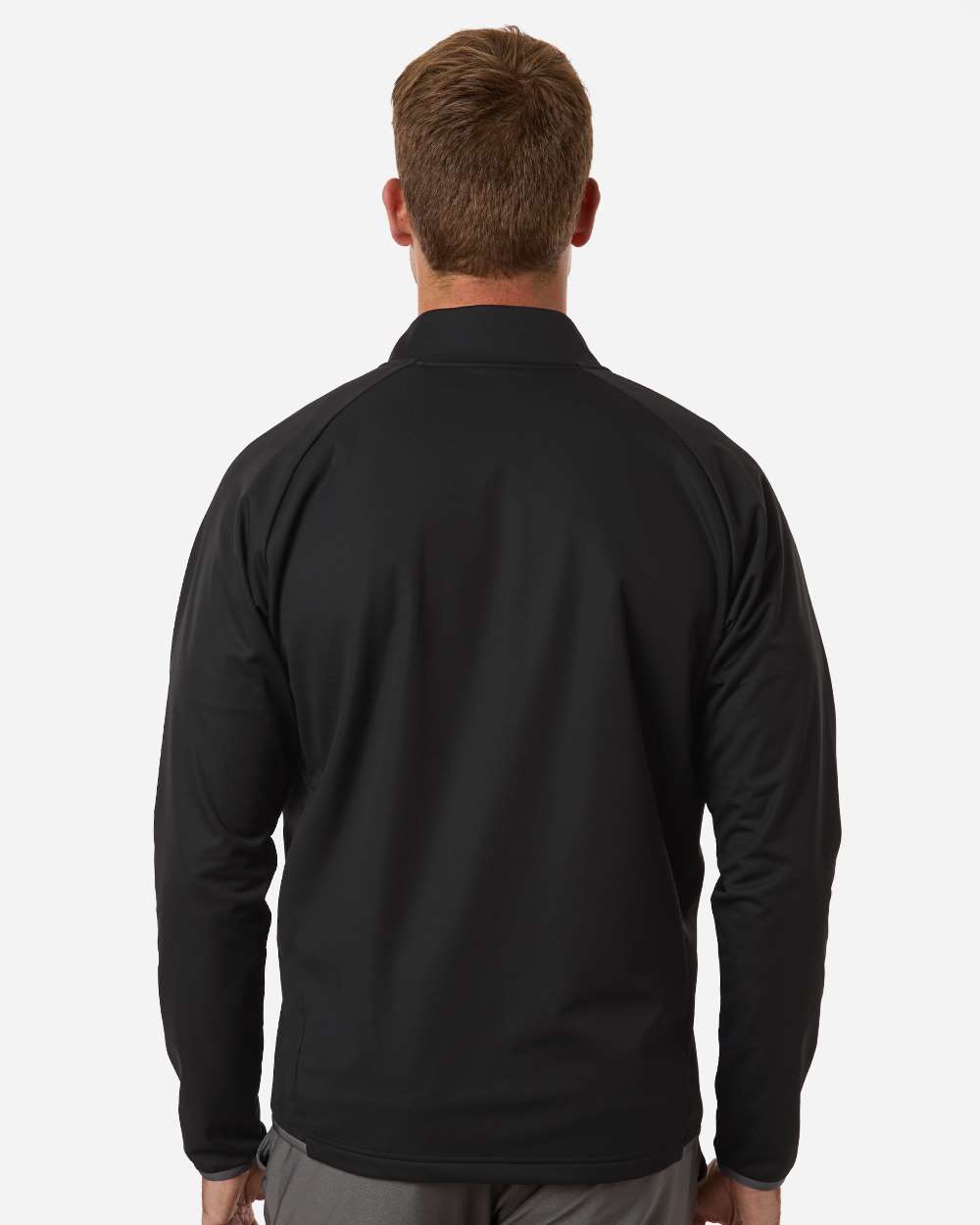 Adidas A2027 Men’s Ultimate365 Wind Quarter-zip Pullover - Black
