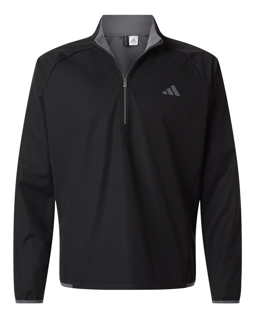 Adidas A2027 Men’s Ultimate365 Wind Quarter-zip Pullover - Black