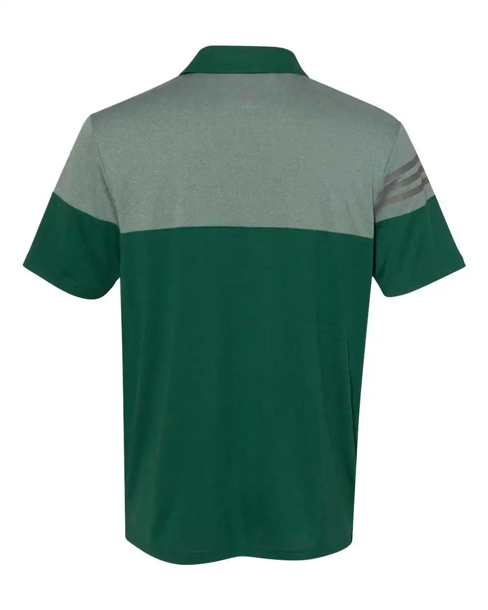 Adidas A213 Heathered 3 Stripes Block Sport Shirt Collegiate Green