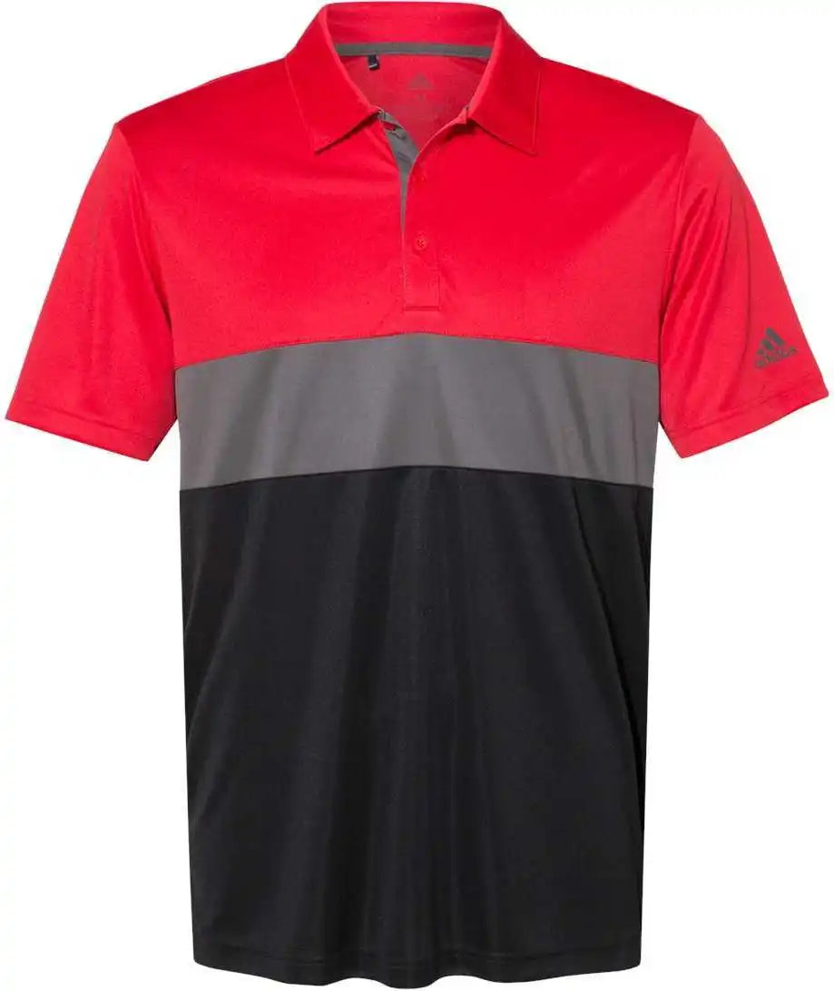 Adidas A236 Merch Block Sport Shirt - Collegiate Red Grey Five Black