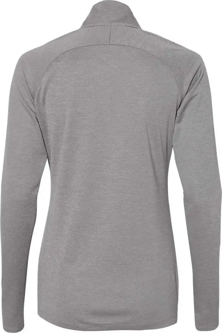 Adidas A281 Women’s Lightweight Quarter-zip Pullover - Grey Three Heather Carbon
