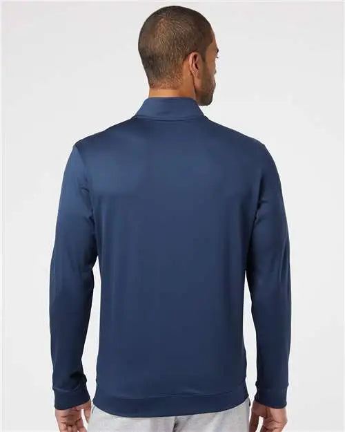 Adidas A295 Performance Textured Quarter-zip Pullover - Collegiate Navy