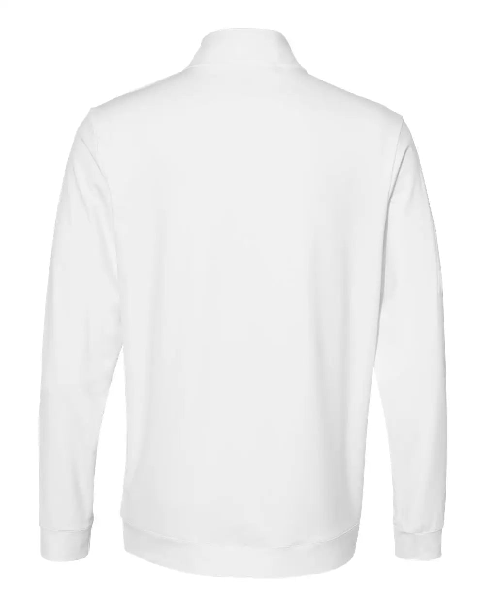Adidas A295 Performance Textured Quarter-zip Pullover - White