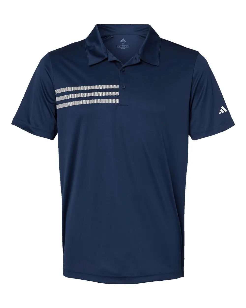 Adidas A324 3-stripes Chest Polo - Collegiate Navy White - s