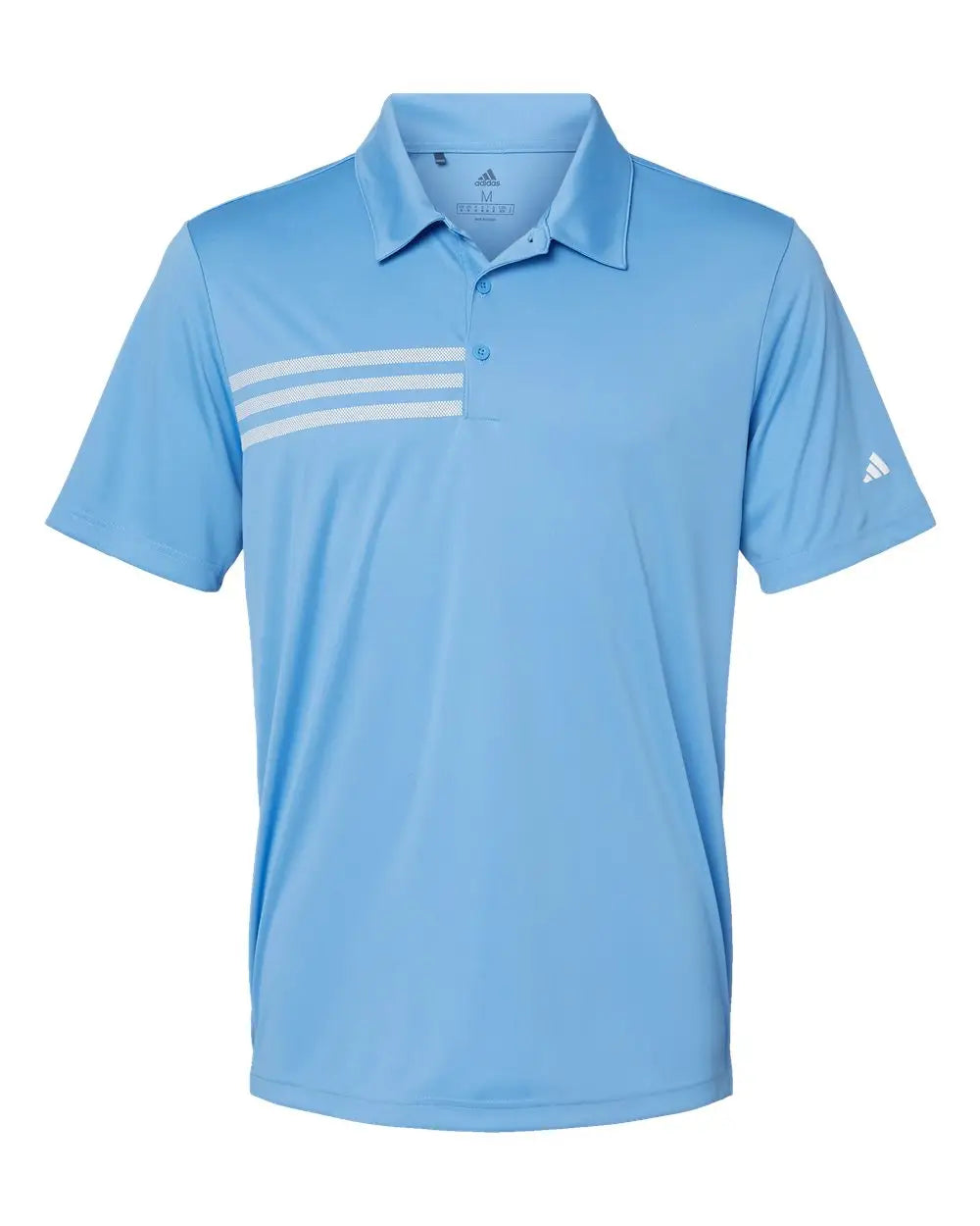 Adidas A324 3-stripes Chest Polo - Lucky Blue White