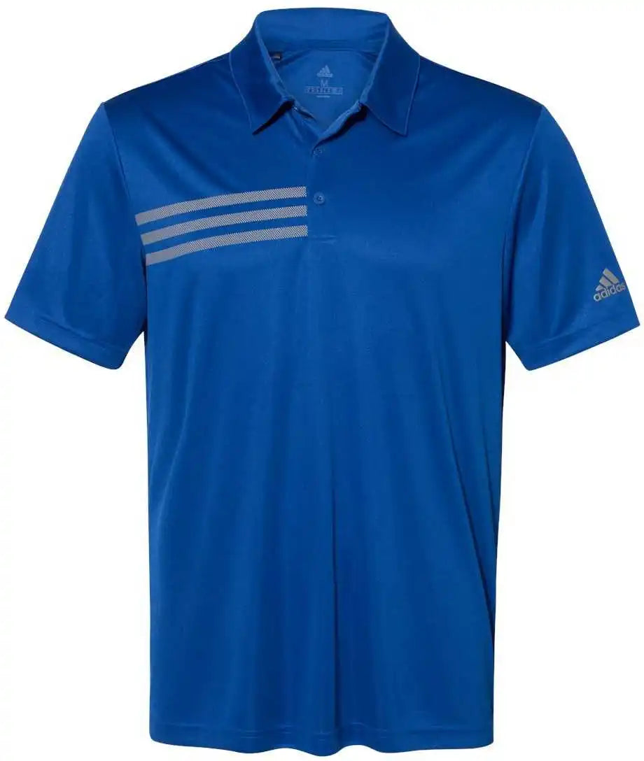 Adidas A324 3 Stripes Chest Sport Shirt Collegiate Royal Grey Three