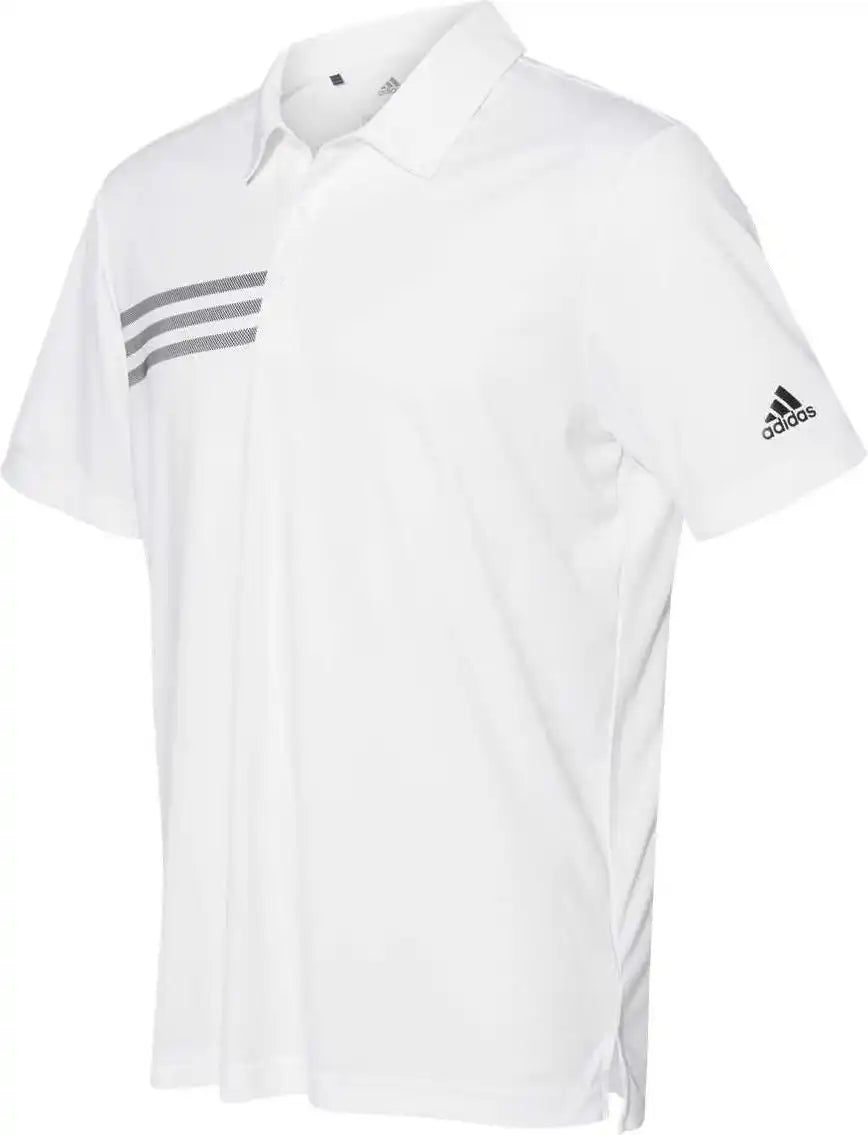 Adidas A324 3 Stripes Chest Sport Shirt White Black