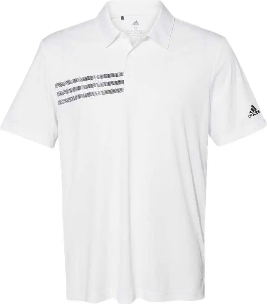 Adidas A324 3 Stripes Chest Sport Shirt White Black
